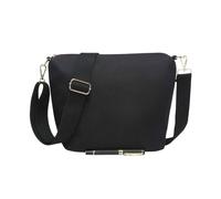 Kitise Sturdy Nylon Crossbody Pouch Bag With Adjustable Strap In Black Black One Size