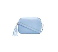 Kitise Tassel Charm Genuine Italian Leather Small Camera Crossbody Bag In Light Blue Light Blue