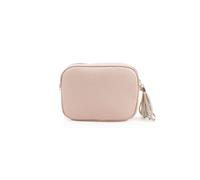 Kitise Tassel Charm Genuine Italian Leather Small Camera Crossbody Bag In Light Pink Light Pink
