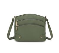 Kitise Textured Multi-Compartment Crossbody Bag In Green Green