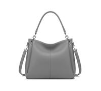 Kitise Top Handle Slouchy Hobo Shoulder Bag With Strap In Grey Grey