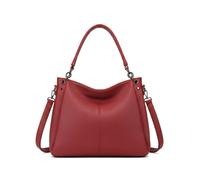 Kitise Top Handle Slouchy Hobo Shoulder Bag With Strap In Red Red