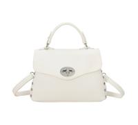 Kitise Top Handle Twist Lock Studded Crossbody Bag In Off White Off White