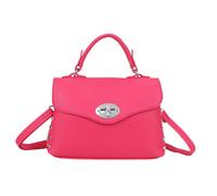 Kitise Top Handle Twist Lock Studded Crossbody Bag In Rose Rose