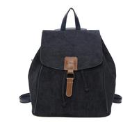 Kitise Trendy Faux Suede Drawsting Spacious Travel Backpack - NAVY