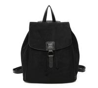 Kitise Trendy Faux Suede Travel Backpack With Drawstring Closure In Black Black