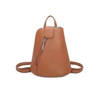 Kitise Trendy Small Convertible Practical Backpack In Brown Brown