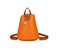Kitise Trendy Small Convertible Practical Backpack In Orange Orange