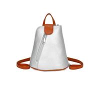 Kitise Trendy Small Convertible Practical Backpack In Silver Silver