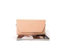 Kitise V Envelope Shape Hardcase Clutch Purse Bag With Chain Strap In Beige Beige