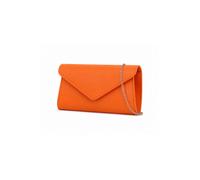Kitise V Shape Envelope Chain Clutch Evening Bag In Orange Orange