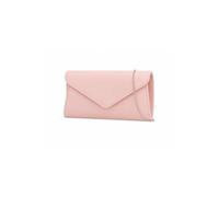 Kitise V Shape Envelope Chain Clutch Evening Bag In Pink Pink