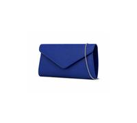 Kitise V Shape Envelope Chain Clutch Evening Bag In Royal Royal
