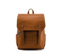 Kitise Vintage Inspired Flap Travel Rucksack Large Backpack In Brown Brown