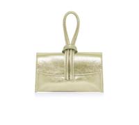 Kitise Women Genuine Italian Leather Large Handle Tie Closure Multi-functional Crossbody Bag Clutch Evening Handbag With Detachbale Strap