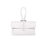 Kitise Women Genuine Italian Leather Large Handle Tie Closure Multi-functional Crossbody Bag Clutch Evening Handbag With Detachbale Strap