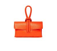 Kitise Women Genuine Italian Leather Large Handle Tie Closure Multi-functional Crossbody Bag Clutch Evening Handbag With Detachbale Strap