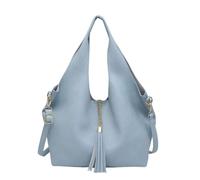 Kitise Women's 2in1 Large Slouchy Tote Bag with Small Crossobody Handbag in Light Blue