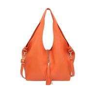 Kitise Women's 2in1 Large Slouchy Tote Bag with Small Crossobody Handbag in Orange Kitise Orange One Size