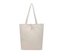 Kitise Women's 2in1 Set Large Tie Closure Tote Shoulder Bag with Crossbody Purse Bag in Beige