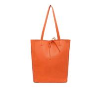 Kitise Women's 2in1 Set Large Tie Closure Tote Shoulder Bag with Crossbody Purse Bag in Orange Kitise Orange