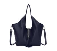 Kitise Women's 2In1 Tassel Slouchy Hobo Tote Bag With Organiser in Navy Kitise Navy