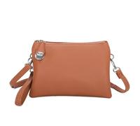 Kitise Women's 3 Compartments Multifunctionla Crossbody Bag Wristles Handbag in Brown