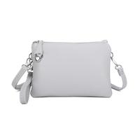 Kitise Women's 3 Compartments Multifunctionla Crossbody Bag Wristles Handbag in Grey Kitise Grey One Size