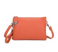 Kitise Women's 3 Compartments Multifunctionla Crossbody Bag Wristles Handbag in Orange Kitise Orange One Size