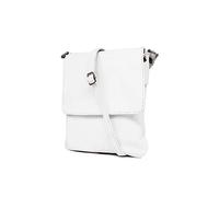 Kitise Women's Casual Flap Genuine Italian Leather Classic Small Shoulder Handbag Crossbody Messenger Bag Phone Holder -WHITE