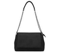 Kitise Women's Chain Handle Multi Compartments Roomy Shoulder Bag Flap Tote in Black
