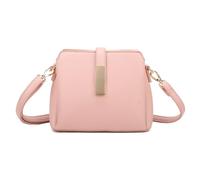 Kitise Women's Chic Crossbody Bag with Gold Accent & Adjustable Strap in Pink Kitise Pink One Size