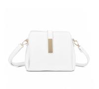 Kitise Women's Chic Crossbody Bag with Gold Accent & Adjustable Strap in White Kitise White One Size