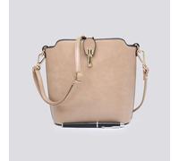 Kitise Women's Classic Small Push Bucklet Crossbody Bag Messenger Bag in Camel Kitise Camel One Size