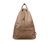 Kitise Women's Convertible Multi Pockets Backpack Crossbody Sling Bag in Khaki