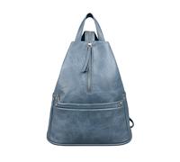 Kitise Women's Convertible Multi Pockets Backpack Crossbody Sling Bag in Mid Blue Kitise Mid Blue