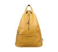 Kitise Women's Convertible Multi Pockets Backpack Crossbody Sling Bag in Yellow