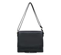 Kitise Women's Doube Compartments Flap Design PU Leather Crossbody Shoulder Bag in Black Kitise Black One Size