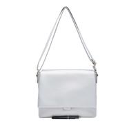 Kitise Women's Doube Compartments Flap Design PU Leather Crossbody Shoulder Bag in Silver Kitise Silver One Size