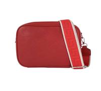 Kitise Women's Double Compartments Canvas Strap Crossbody Camera Bag in Red