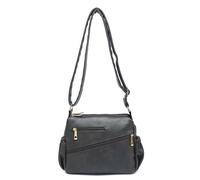 Kitise Women's Double Compartments Crossbody With Multipockets in Grey Kitise Grey One Size