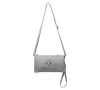 Kitise Women's Double Zip Wristlet Crossbody Purse Bag With Detachable Straps in Grey Kitise Grey One Size