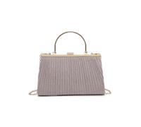 Kitise Women's Elegant Pleated Clutch Evening Bag With Handle in Pink Kitise Pink One Size