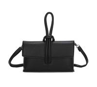 Kitise Women's Elegant Tie Closure Faux Leather Clutch Crossbody Bag in Black