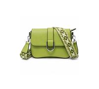 Kitise Women's Flap Crossbody Bag with Wide Canvas Shoulder Strap in Light Green Kitise Light Green One Size