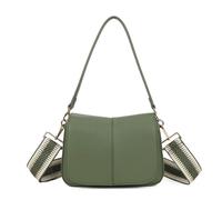 Kitise Women's Flap Crossbody Messenger Bag Adjustable Wide Strap Saddle Shape in Dark Green Kitise Dark Green One Size