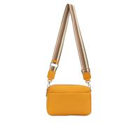 Kitise Women's Front Pocket Double Compartments Camera Crossbody Bag With Canvas Strap in Yellow