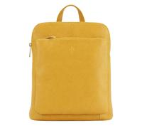 Kitise Women's Genuine Italian Leather Convertible Backpack Shoulder Handbag in Yellow