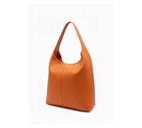 Kitise Women's Genuine Italian Leather Slouchy Tote Shoulder Handbag in Orange Kitise Orange One Size