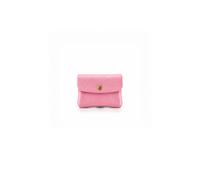 Kitise Women's Genuine Italian Real Leather Compact Coin Holder Purse Bag in Pale Pink